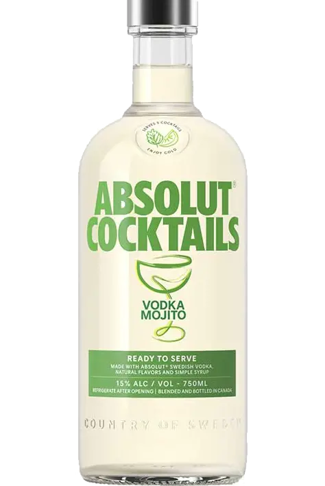 Absolut Vodka Cocktails Mojito Rtd 750ml