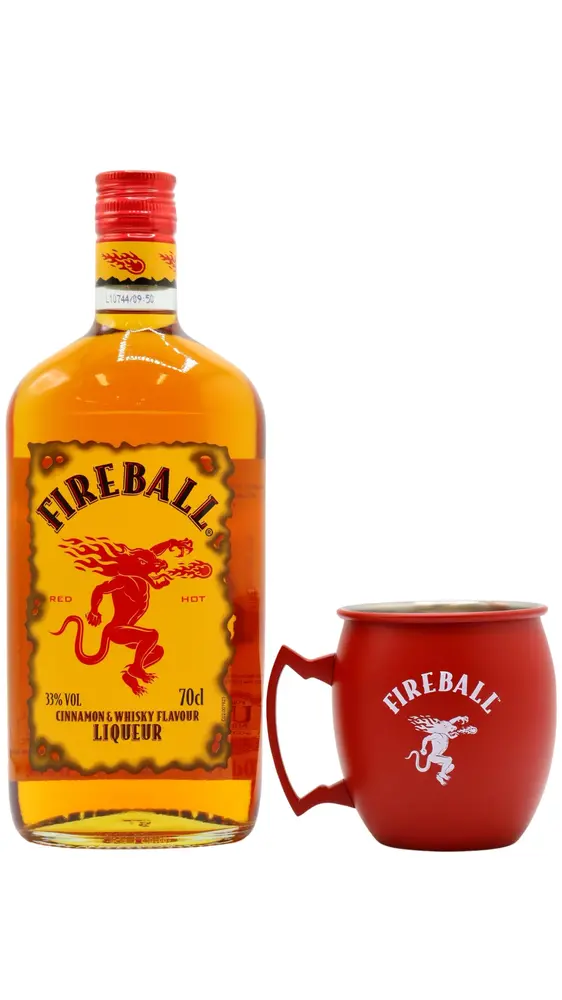 Fireball - Cinnamon Whisky Liqueur (Includes Mule Mug)