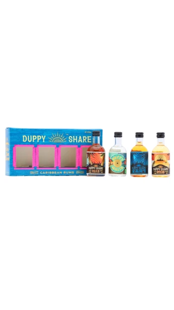 Duppy Share - Jamacian Rum 5cl x 4 40% ABV Miniature Gift Pack