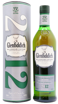Glenfiddich - 12 year old Millennium Vintage Single Malt Scotch 2000 Whisky 70cl 40% ABV