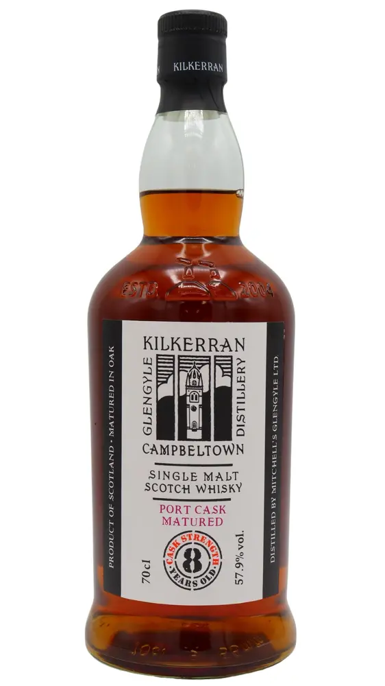 Kilkerran - Cask Strength 2022 Release Port Cask Matured Single Malt Scotch 8 year old Whisky 70CL