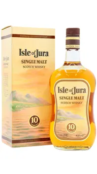 Jura - 10 year old Single Malt Scotch Whisky 100cl 40% ABV (1980's Bottling)- (1 Litre)