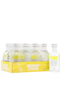 Absolut - Citron - Lemon Flavoured Vodka Miniatures (12 x 5cl)