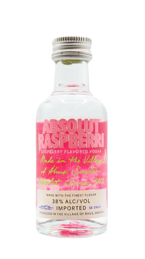 Absolut - Raspberri - Raspberry Flavoured Vodka Miniature 5CL