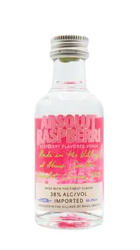 Absolut - Raspberri - Raspberry Flavoured Vodka Miniature 5CL