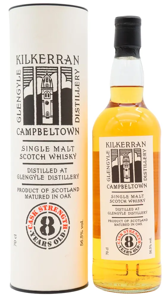 Kilkerran - Cask Strength 2018 Release Bourbon Cask Matured Single Malt Scotch 8 year old Whisky 70CL