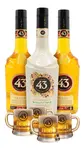 Licor 43 - Original & Horchata Spanish Liqueur (3 x 70cl) (Includes Mini Beer Shot Glasses)