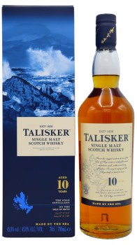 Talisker - Single Malt Scotch (Old Bottling) 10 year old Whisky 70CL