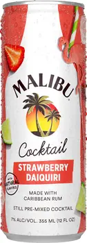 Malibu Strawberry Daiquiri RTD Cocktail Cans 12Oz