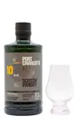 Port Charlotte - Heavily Peated Islay Single Malt Scotch 10 year old Whisky (Includes Glencairn Glass) 70CL