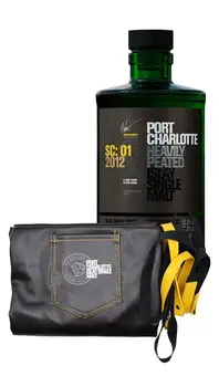 Port Charlotte - SC:01 Heavily Peated Islay Single Malt Scotch 2012 9 year old Whisky (Includes Apron) 70CL