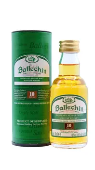 Ballechin - 10 year old Peated Single Malt Scotch Whisky 5cl 46% ABV Miniature