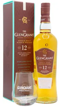 Glen Grant - Speyside Single Malt Scotch 12 year old Whisky (Includes Tasting Glass)