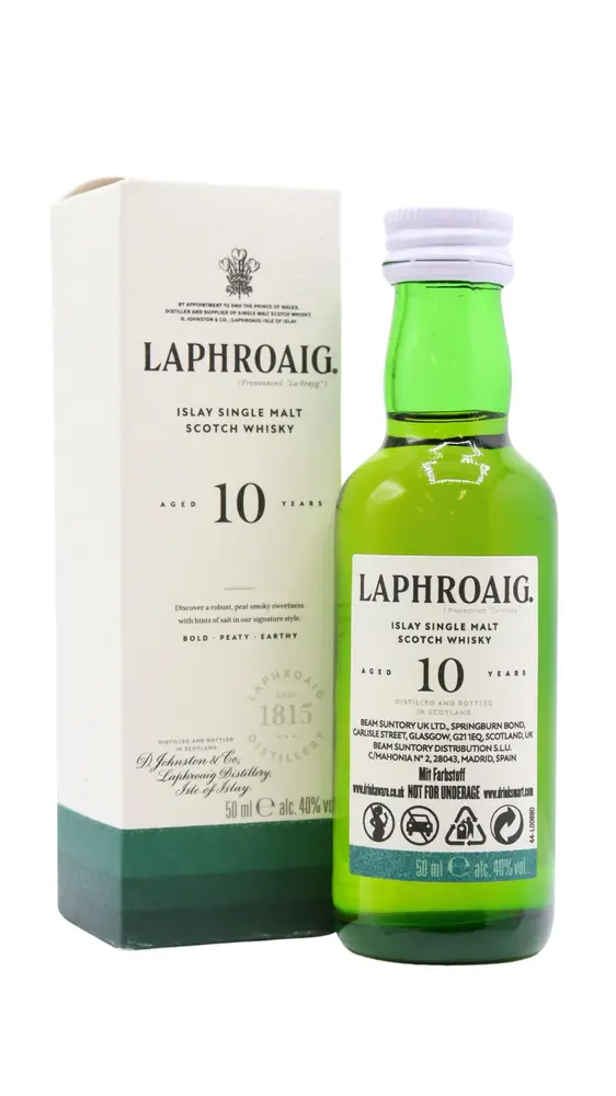 Laphroaig - Islay Single Malt Scotch 10 year old Whisky Miniature 5CL