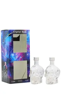Crystal Head - Original Vodka 5cl x 2 40% ABV (Dan Aykroyd)- Miniature Gift Pack