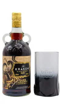 Kraken - Dark Caramel & Cornish Sea Salt Black Spiced Rum (Includes Branded Glass)