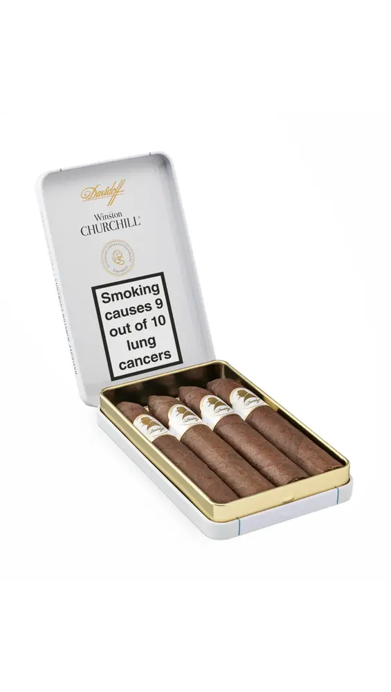 Davidoff - Winston Churchill - Belicoso Traveller - Tin Of 4