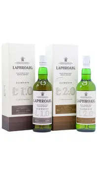 Laphroaig - Elements 1.0 & 2.0 Islay Single Malt Scotch Whisky (2 x 70cl)