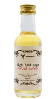 Undisclosed Highlands - 18 year old Ainneamh - Single Cask #7639 Whisky 5cl 57% ABV Miniature