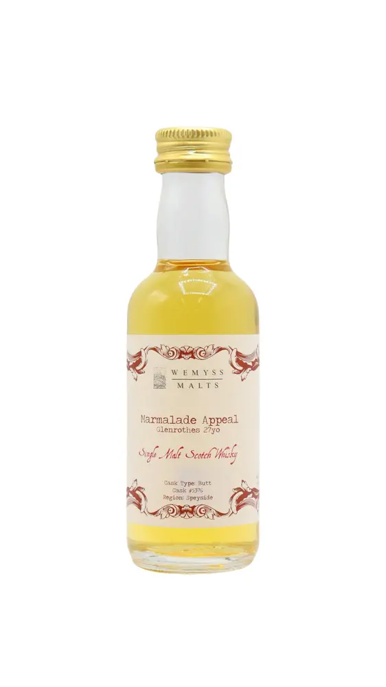Glenrothes - Wemyss Malts - Marmalade Appeal 27 year old Whisky Miniature 5CL
