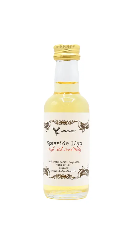 Undisclosed Speyside - Ainneamh - Single Cask #14432 18 year old Whisky Miniature