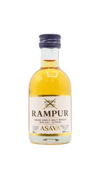 Rampur - Asava - Indian Single Malt Whisky 5cl 45% ABV Miniature