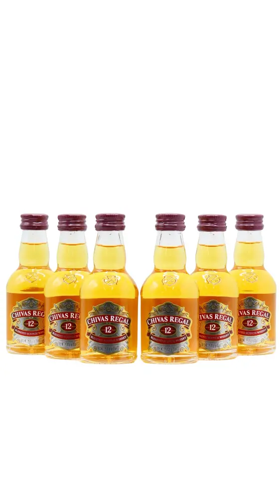 Chivas Regal - Blended Scotch 12 year old Whisky Miniatures (6 x 5cl)