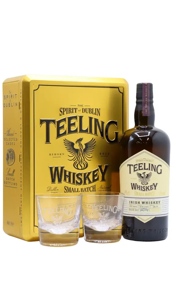 Teeling - Small Batch Rum Cask Whiskey Glass Pack 70CL
