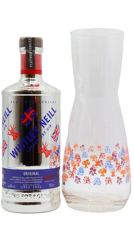 Whitley Neill - Queen Elizabeth II 2022 Platinum Jubilee Gin (1 Litre) (Includes Carafe)