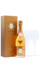 Louis Roederer - Cristal Rose 2014 Champagne (Includes Champagne Flutes)