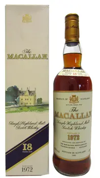 Macallan - 1990 Release Sherry Oak Highland Single Malt Scotch 1972 18 year old Whisky (75cl)