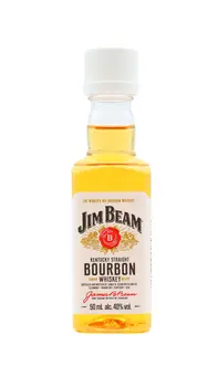 Jim Beam - White Label Kentucky Straight Bourbon 4 year old Whiskey Miniature 5CL