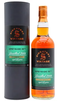 Undisclosed Speyside - (M) Signatory Vintage Small Batch 2009 15 year old Whisky