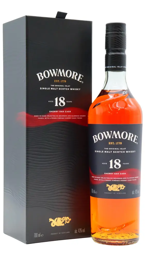 Bowmore - Sherry Oak Collection Islay Single Malt Scotch 18 year old Whisky 70CL