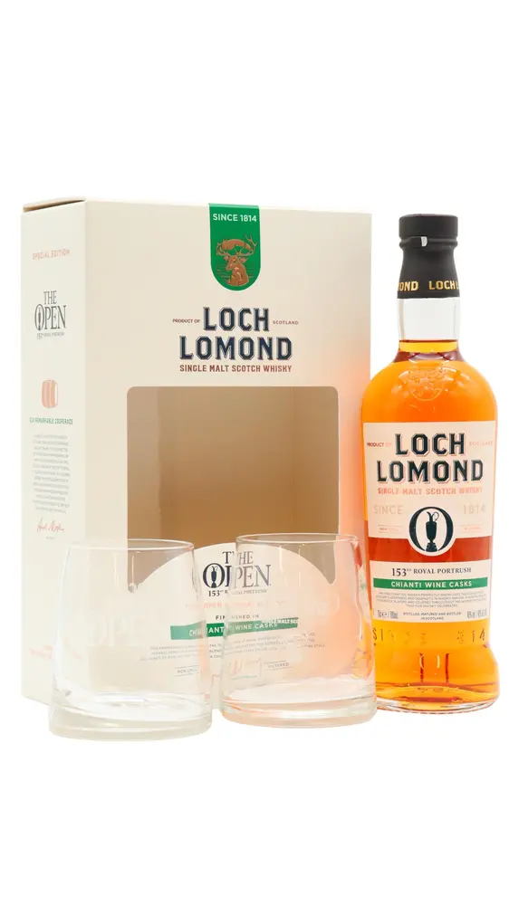 Loch Lomond - The Open 2025 - 153rd Royal Portrush Special Edition Whisky Glass Pack