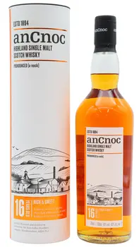 anCnoc - 16 year old Highland Single Malt Scotch Whisky 70cl 43% ABV