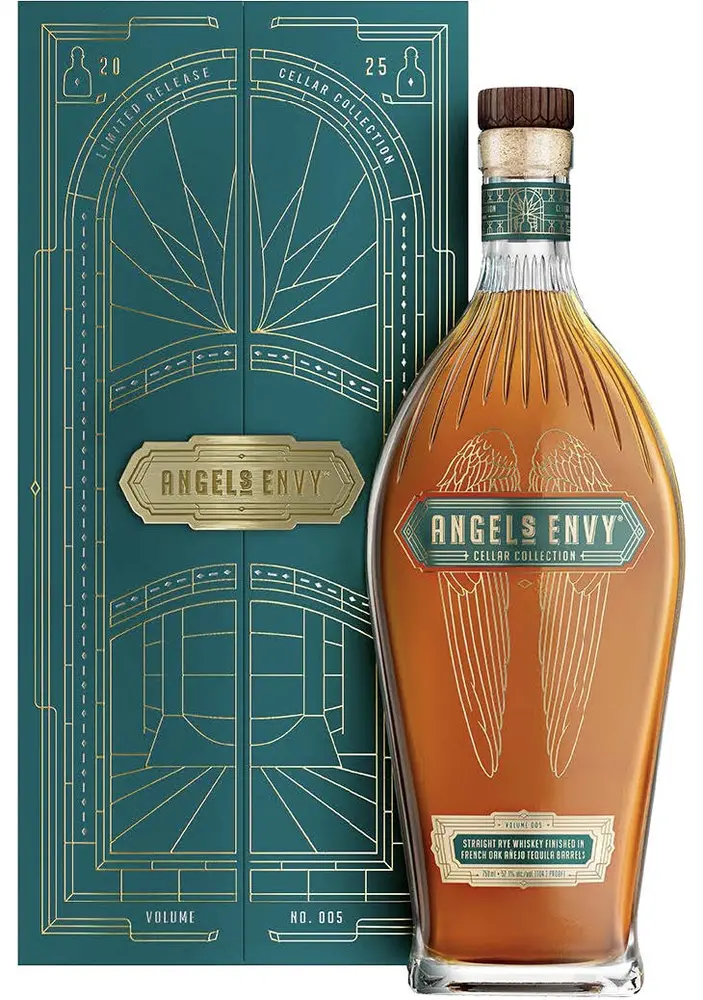 Angels Envy Whiskey Rye Finished In French Oak Anejo Barrels Cellar Collection Volume 5 Kentucky 750ml