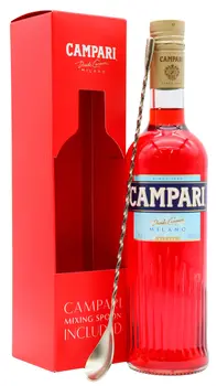Campari - Italian Bitter 70cl 25% ABV Mixing Spoon Gift Pack