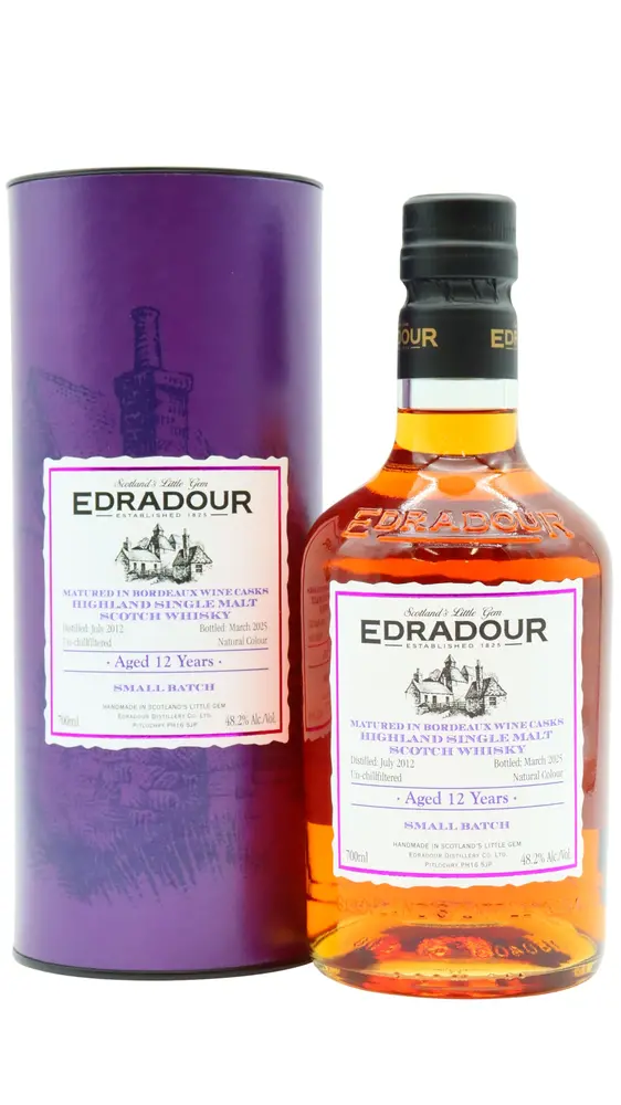 Edradour - Small Batch Bordeaux Cask Matured 2012 12 year old Whisky 70CL