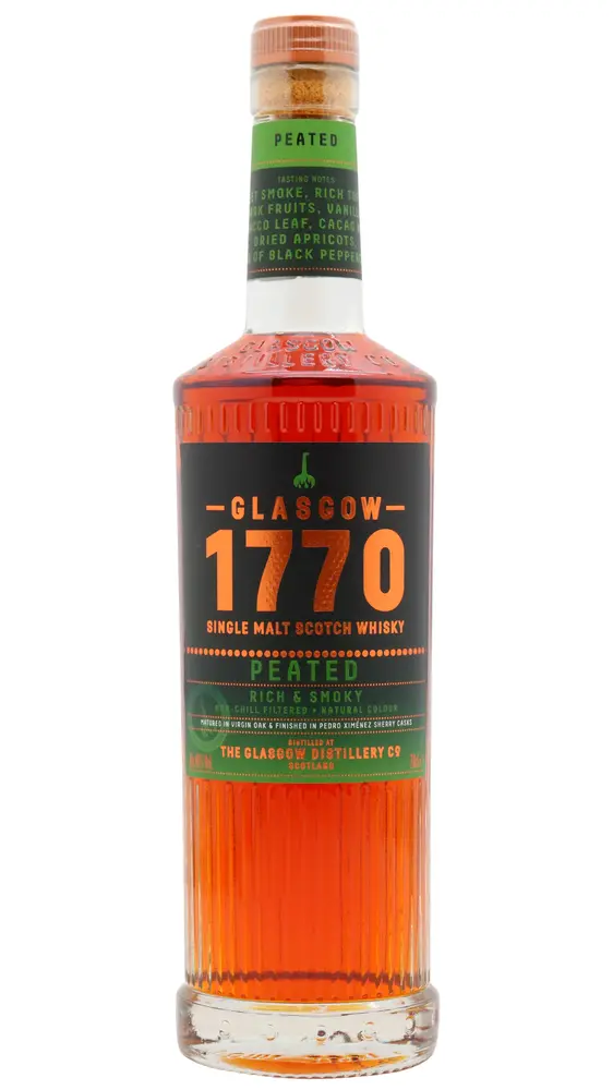 Glasgow 1770 - Peated Single Malt Scotch Whisky 70cl 46% ABV