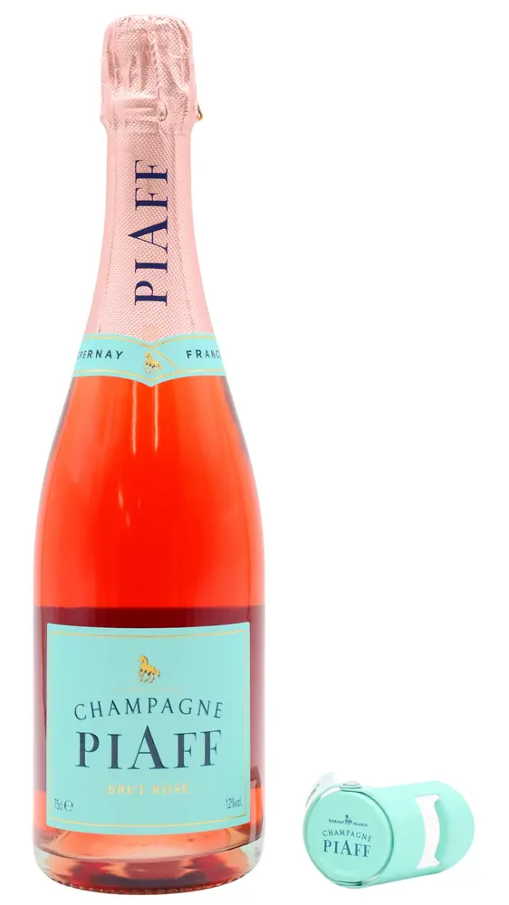 Piaff - Brut Rose NV Champagne (Includes Bottle Stopper)
