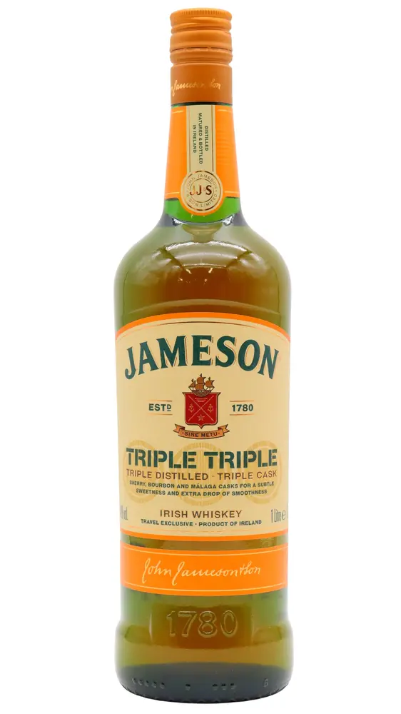 Jameson - Triple Triple Irish Single Malt Whiskey (1 Litre)