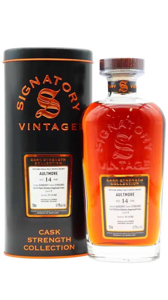 Aultmore - Signatory Vintage Single Cask #8 2011 14 year old Whisky 70CL