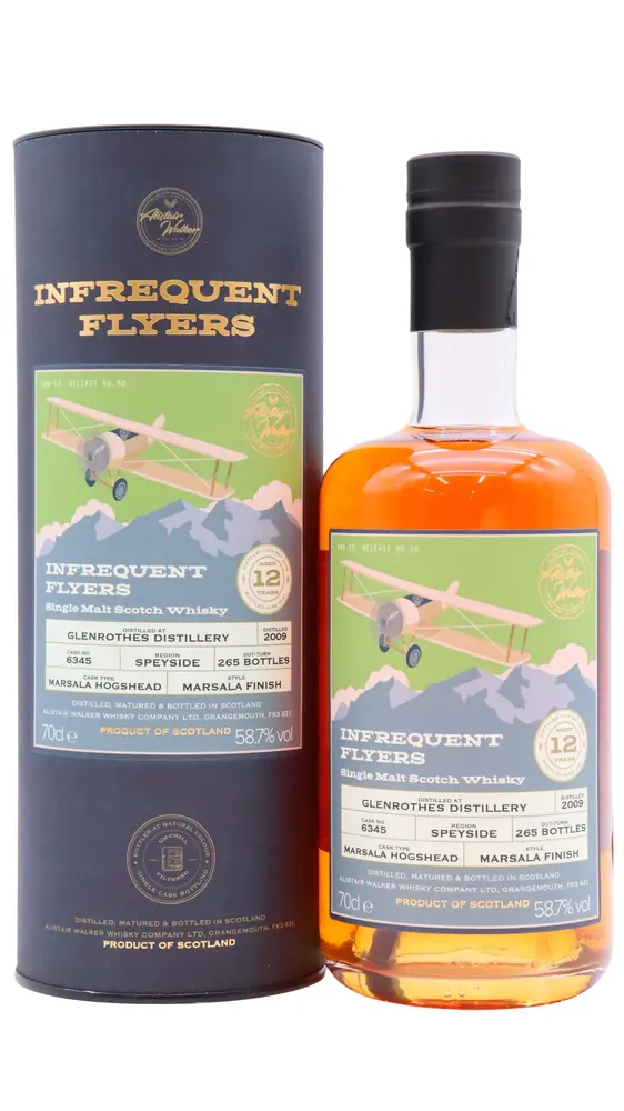 Glenrothes - Infrequent Flyers - Marsala Single Cask #6345 2009 12 year old Whisky