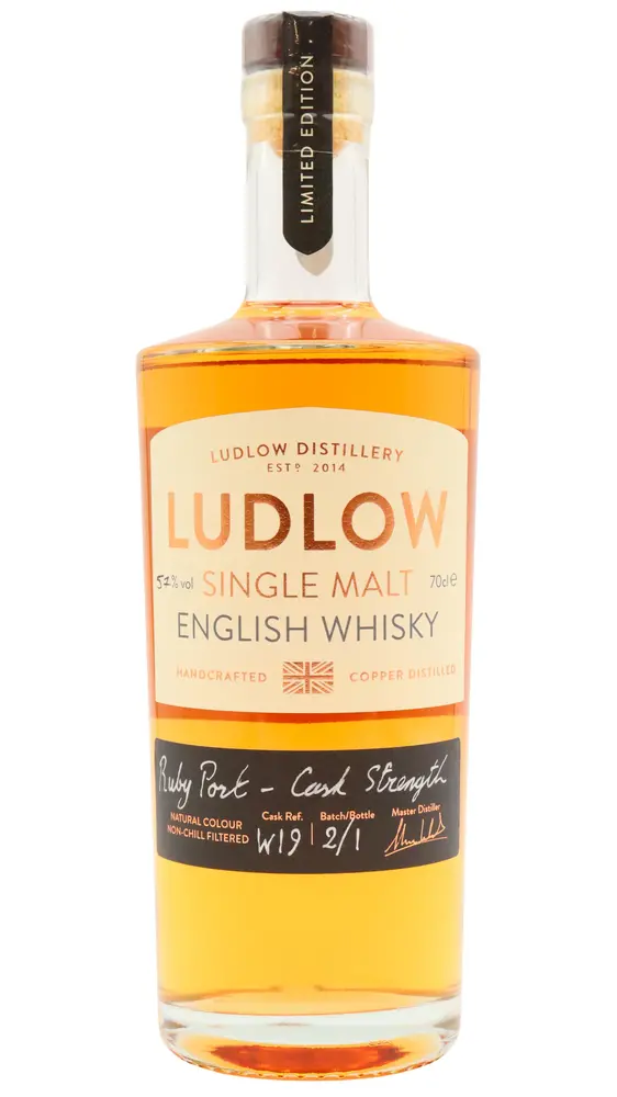 Ludlow - Ruby Port Cask - Cask Strength Edition English Single Malt Whisky (Distillery Exclusive) 70CL