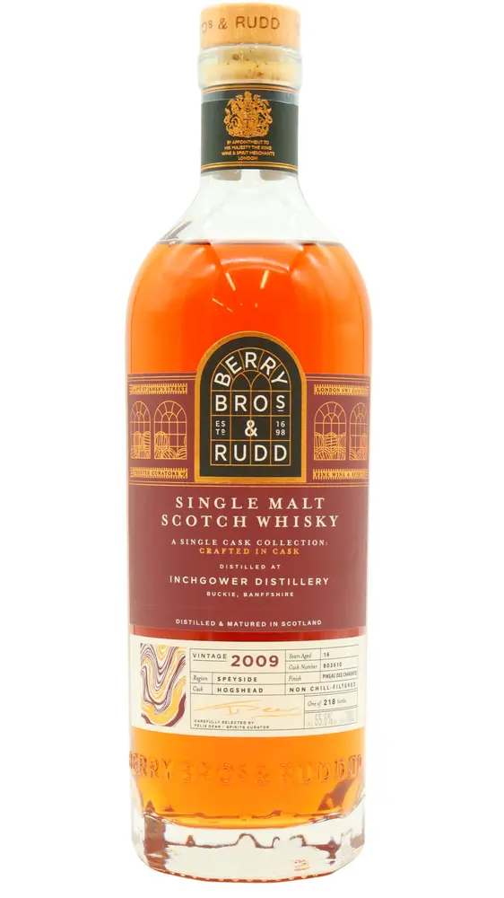 Inchgower - Berry Bros & Rudd - Crafted In Cask - Pineau Des Charentes Cask Finish 2009 16 year old Whisky 70CL