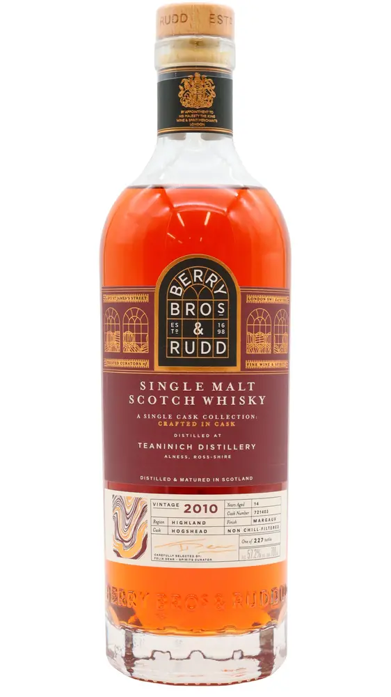 Teaninich - Berry Bros & Rudd - Crafted In Cask - Margaux Wine Finish 2010 14 year old Whisky 70CL