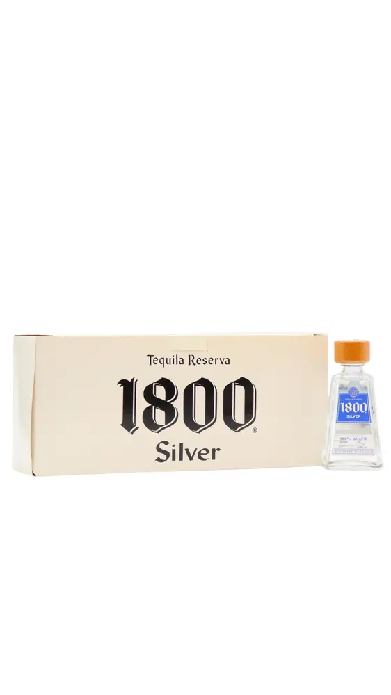1800 - Silver Tequila Miniatures (10 x 5cl)