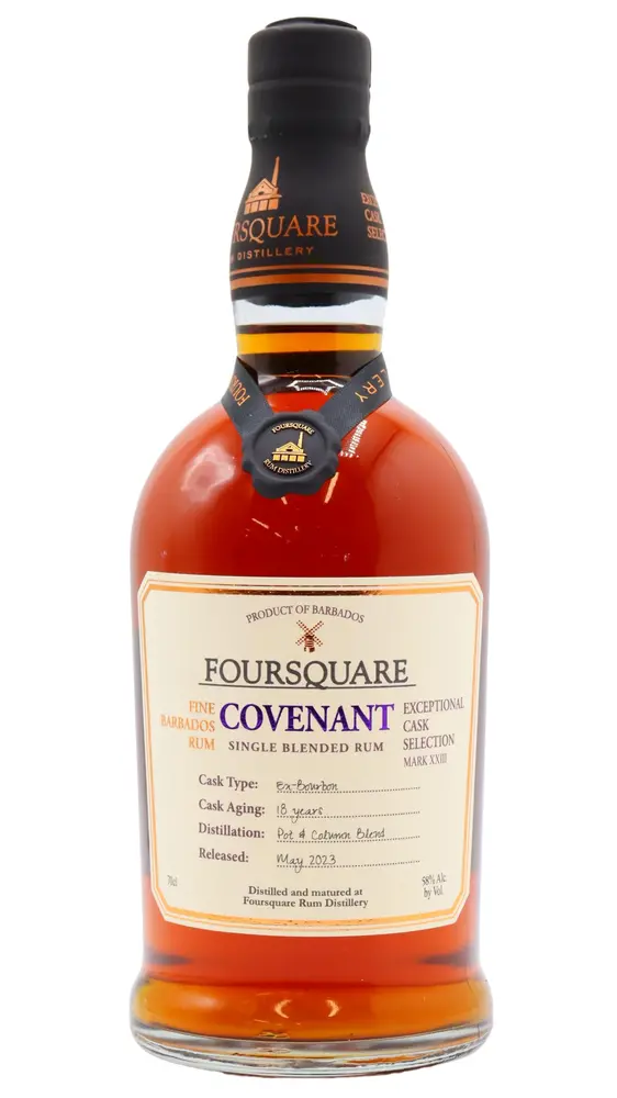 Foursquare - Exceptional Cask Selection Mark XXIII - Covenant 18 year old Rum 70CL