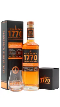 Glasgow 1770 - 5 year old Constantia Wine Cask Unpeated Single Malt Scotch Whisky 70cl 56.6% ABV (Includes Branded Glass)